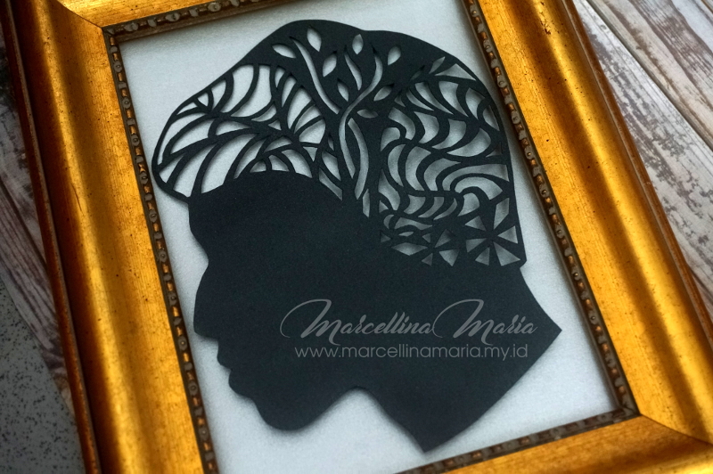 handmade gift ideas for teenager, silhouette paper cutting